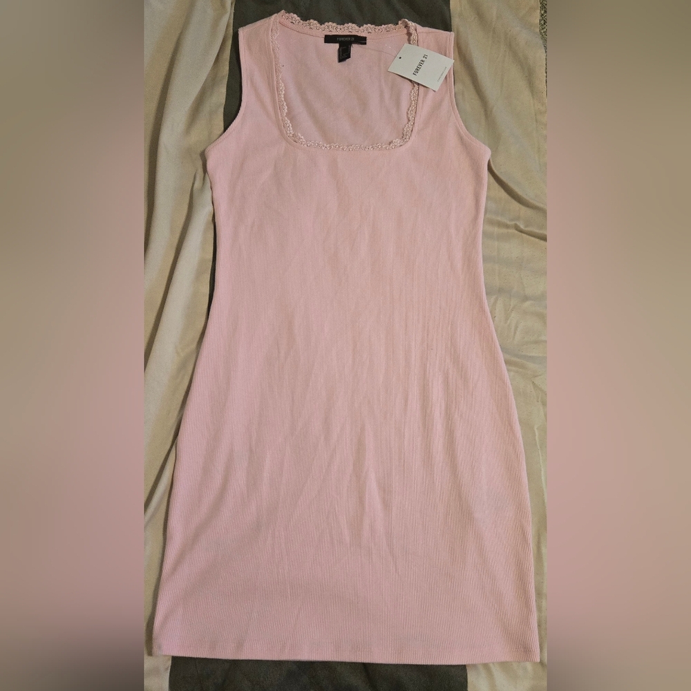 Forever 21 Light Pink Ribbed Top